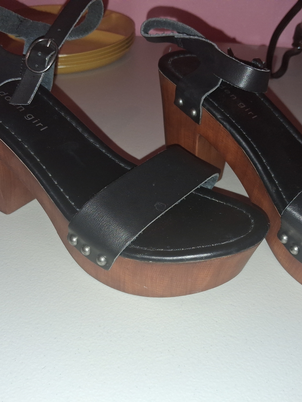 Madden Girl Women’s Greenvil Studded Platform Sandals Black
